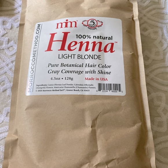 Morrocco Method Hair Light Blond Henna Pure Botanical Hair Color
